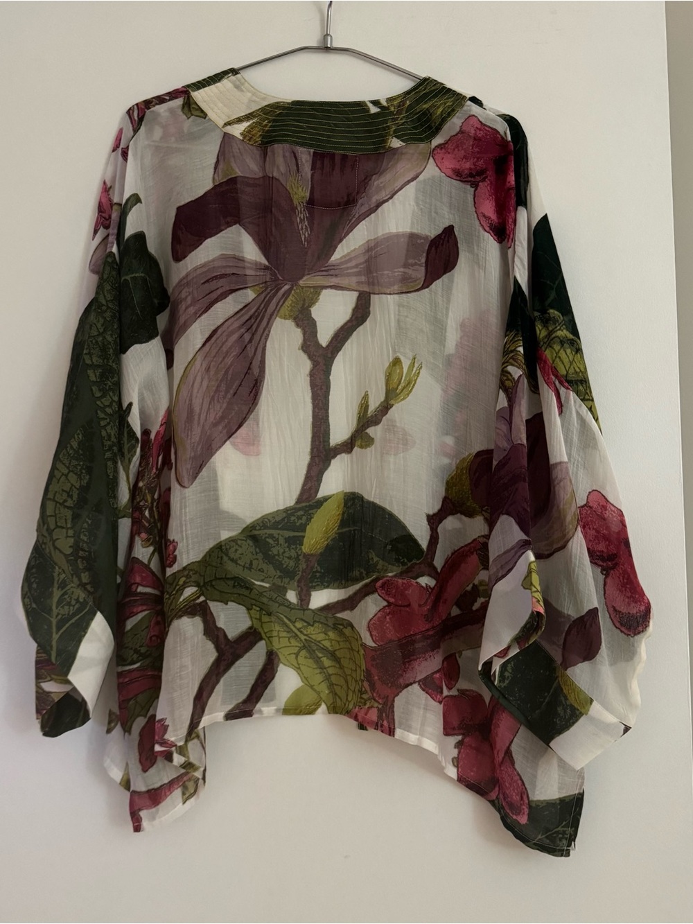 One Hundred Stars x KEW Magnolia Floral Kimono Jacket Cover Up One Size OS - Picture 2 of 5